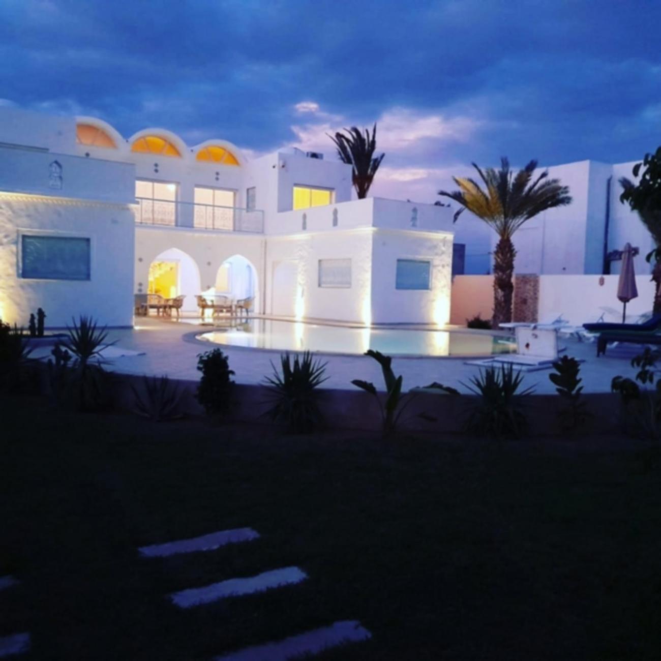 Villa La Palmeraie D'Arkou, Grande Piscine Exteriér fotografie